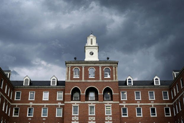 In this March 11, 2015 photo, storm clouds roll over the Fayetteville Veterans Affairs Medical Center in Fayetteville, N.C. (AP Photo/Patrick Semansky) Fayetteville Veterans Affairs Medical Center in Fayetteville, N.C.